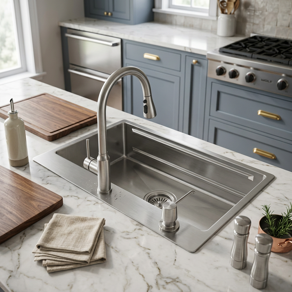 Stainless Steel Kitchen Sink (P01-903) thumbnail 3